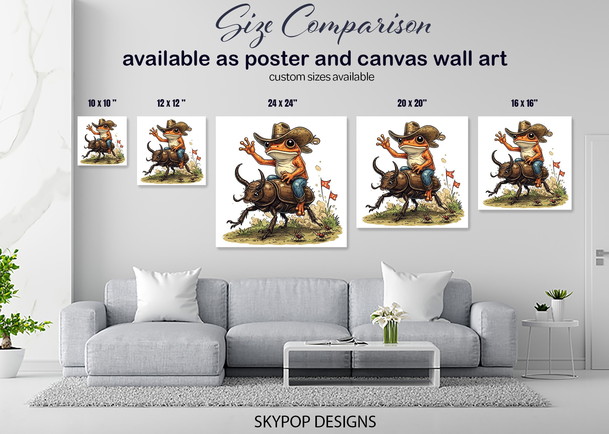 7.jpg Cowboy Frog Art