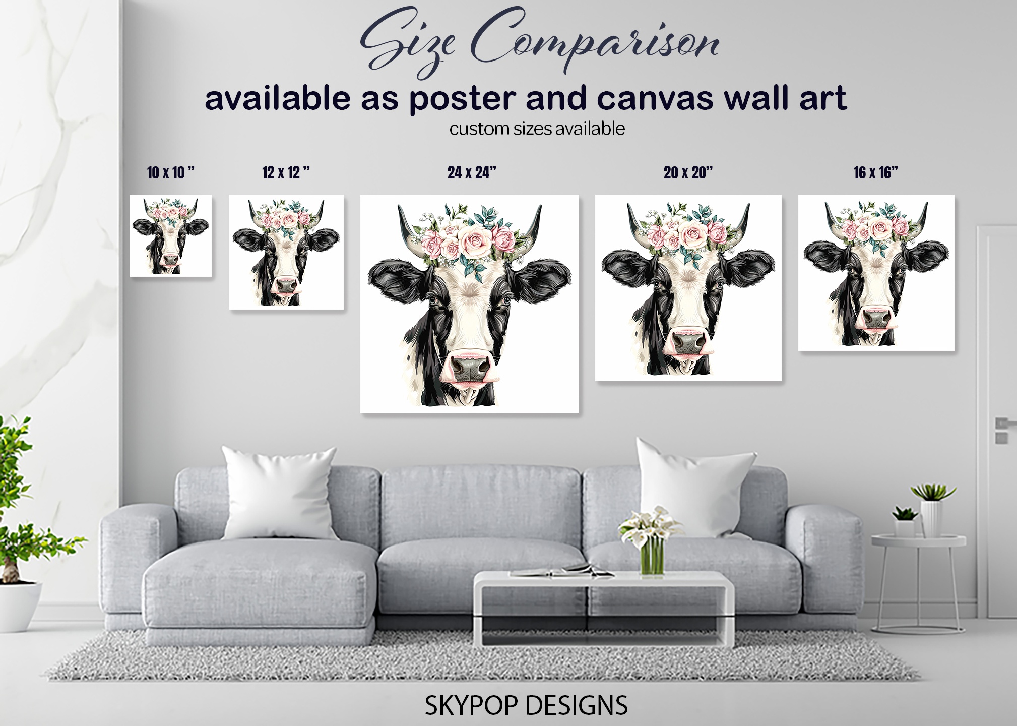 7.jpg Cow Flower Crown Art