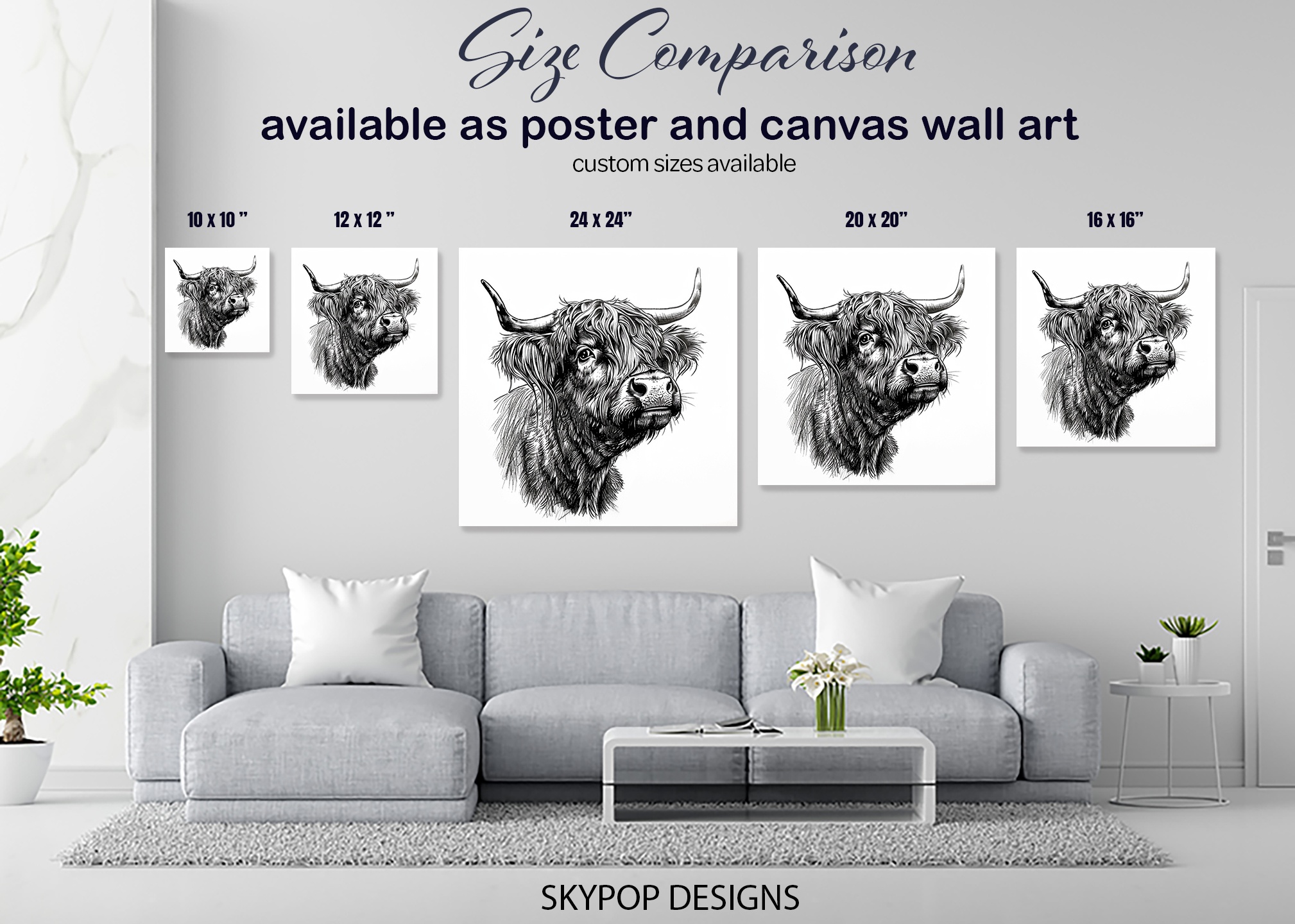 7.jpg Highland Cow Art