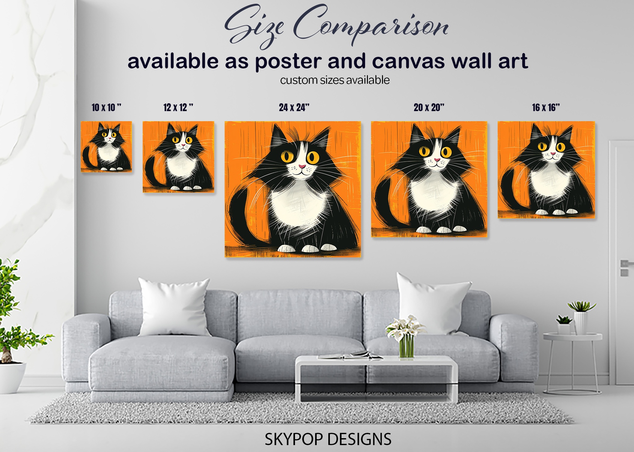 7.jpg Tuxedo Cat Art
