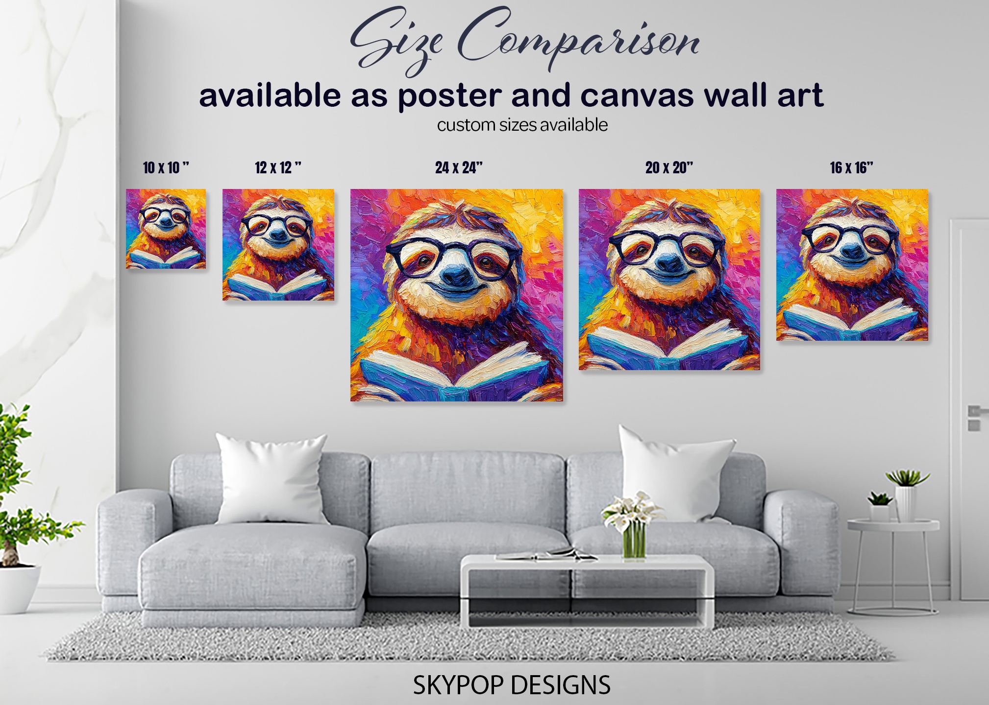 7.jpg Sloth Reading Art