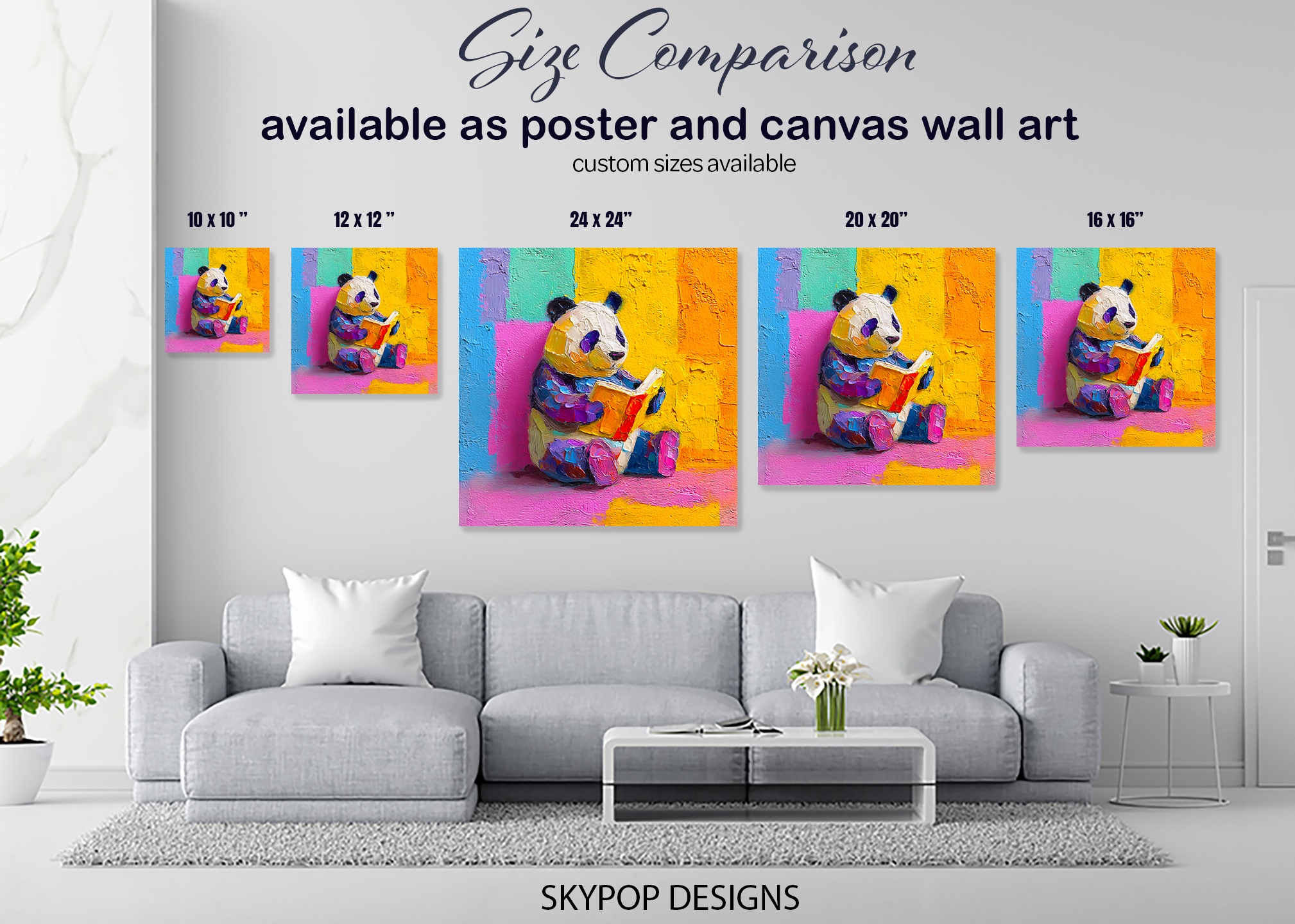 7.jpg Panda Reading Book Art