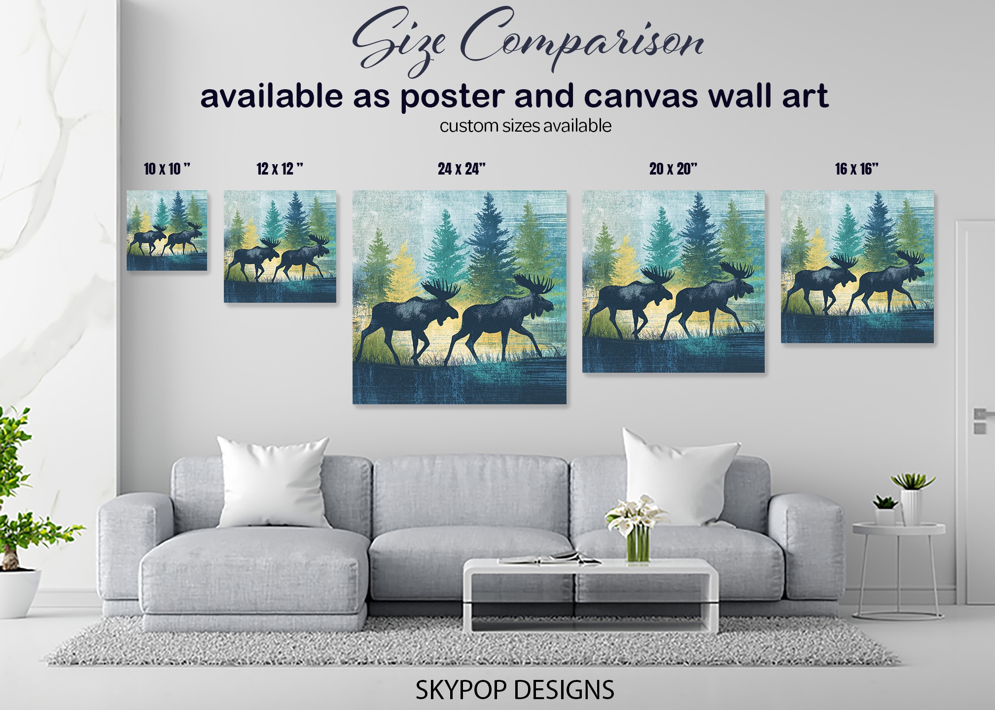 7.jpg Moose Forest Art