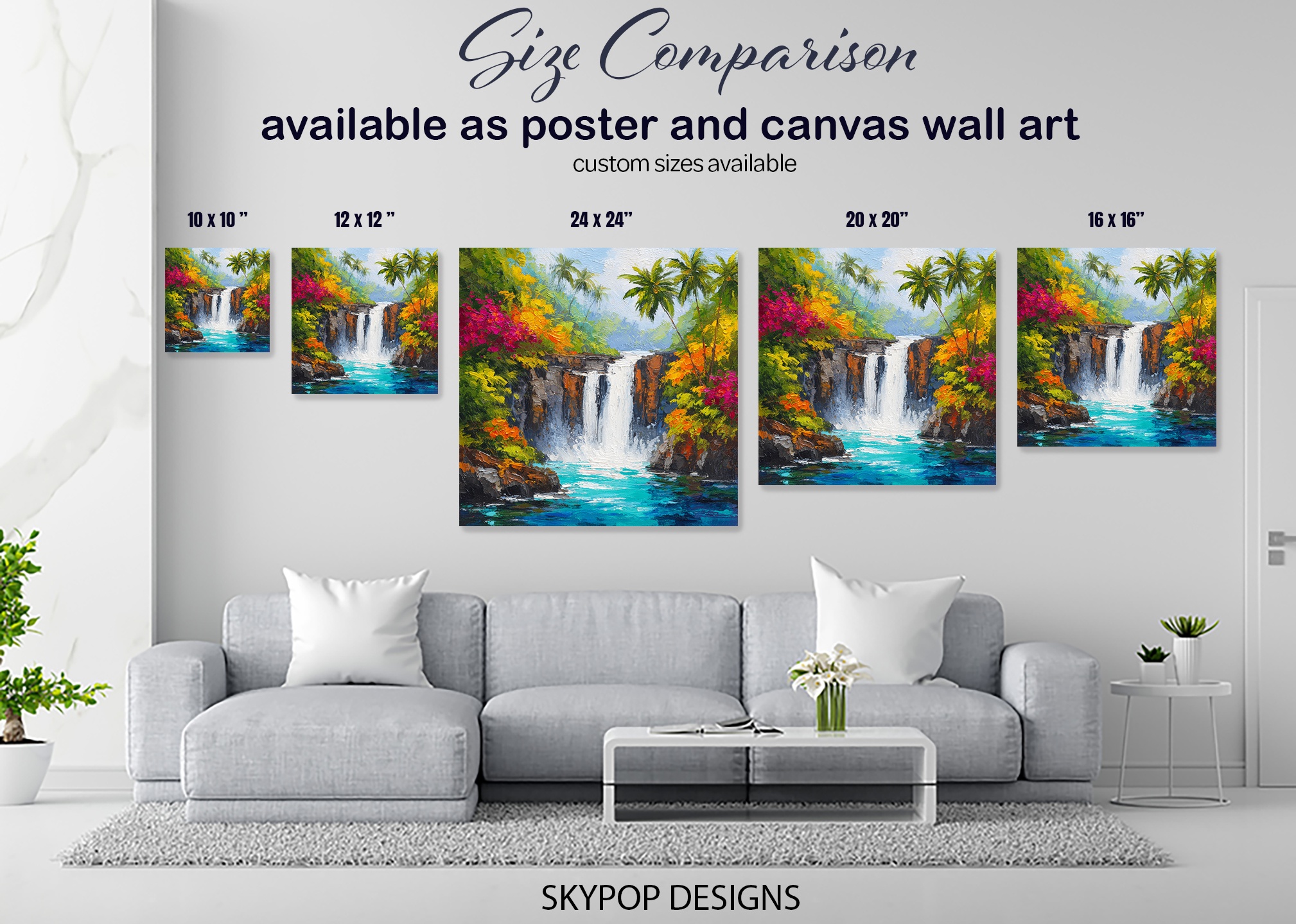 7.jpg Tropical Waterfall Art