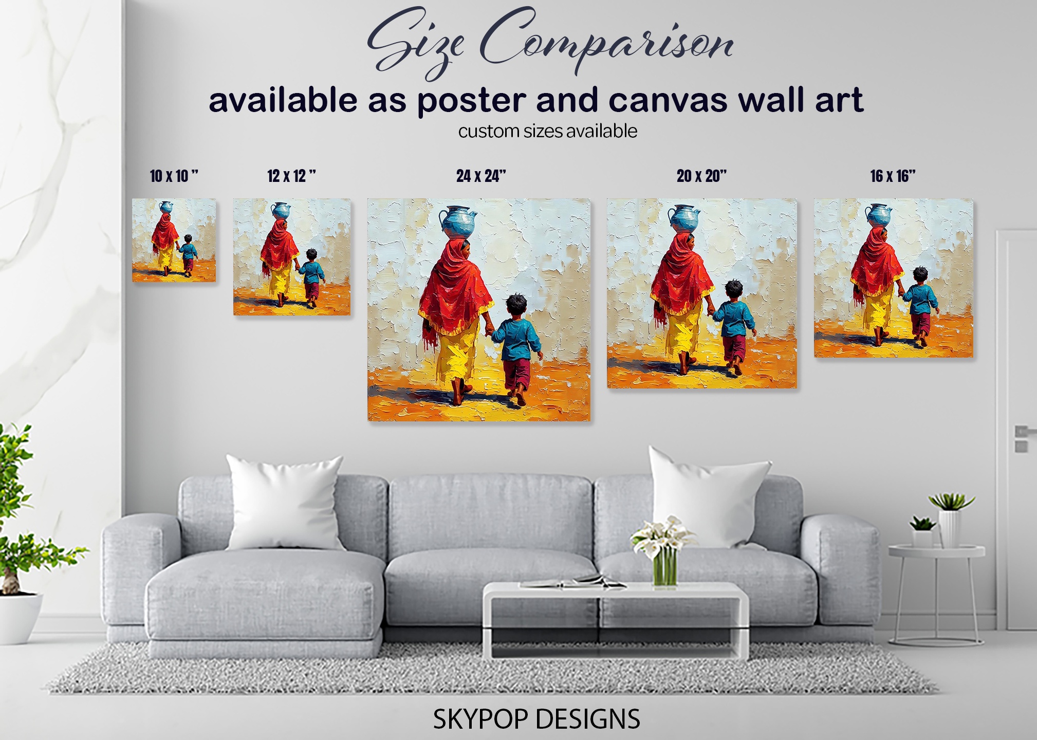7.jpg Mother and Child Water Carrier Art