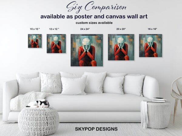 Reflective Figure Art