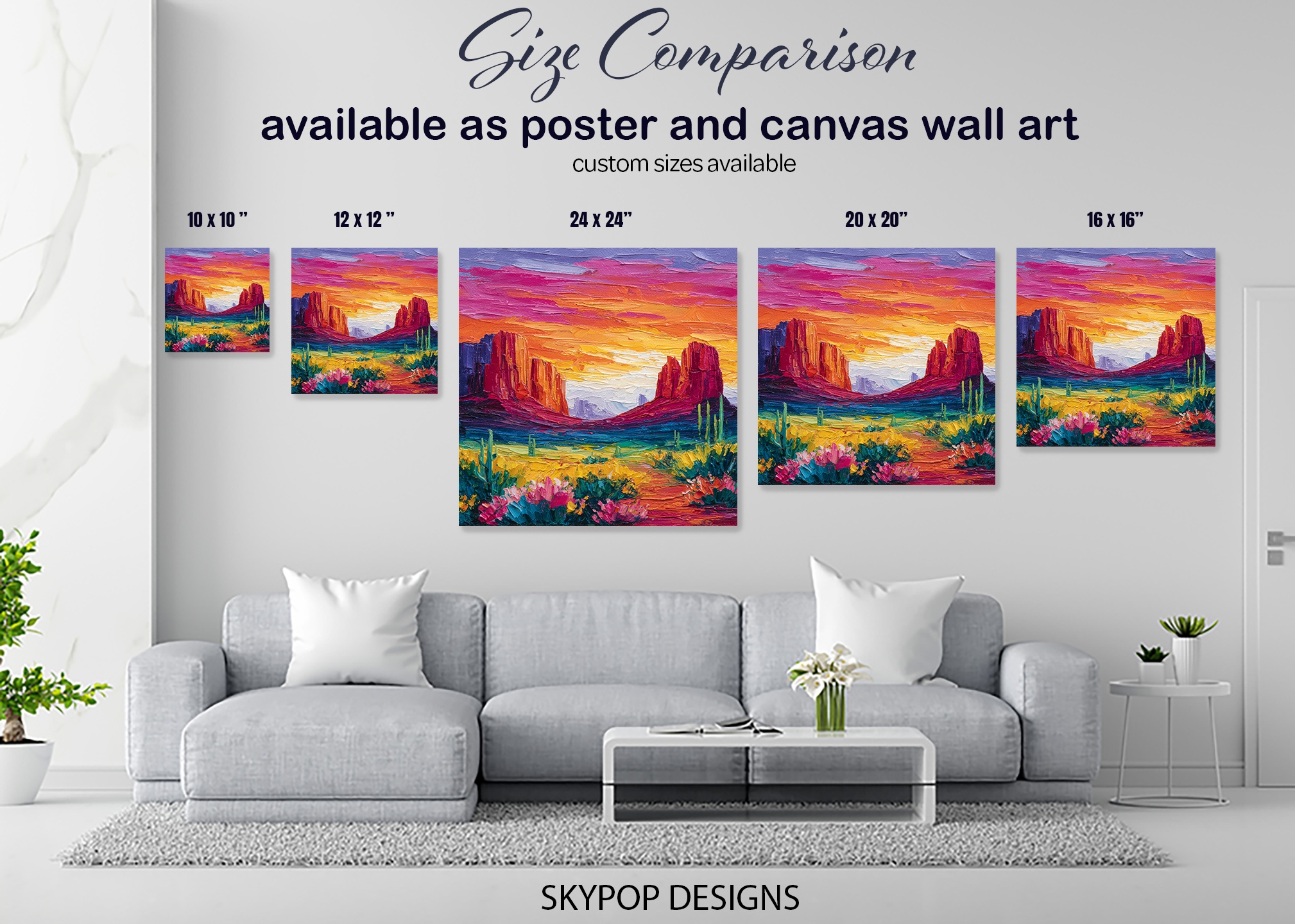 7.jpg Desert Sunset Canyon Art