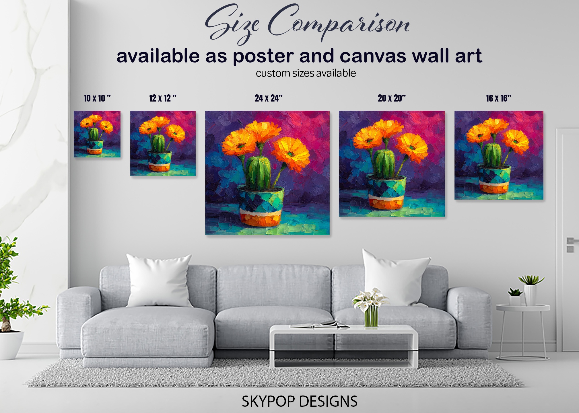 7.jpg Vibrant Marigold Vase Art