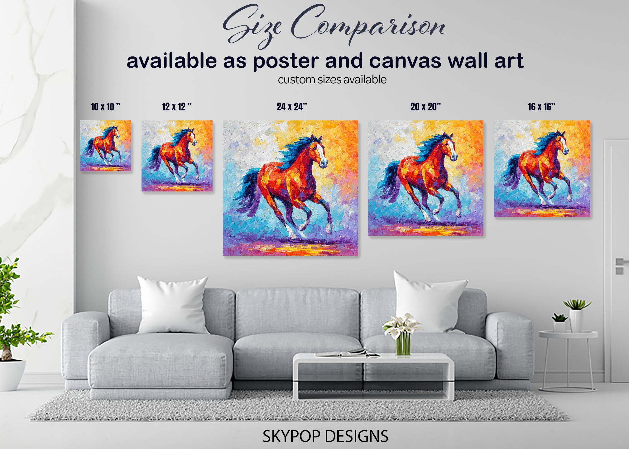 7.jpg Colorful Horse Art
