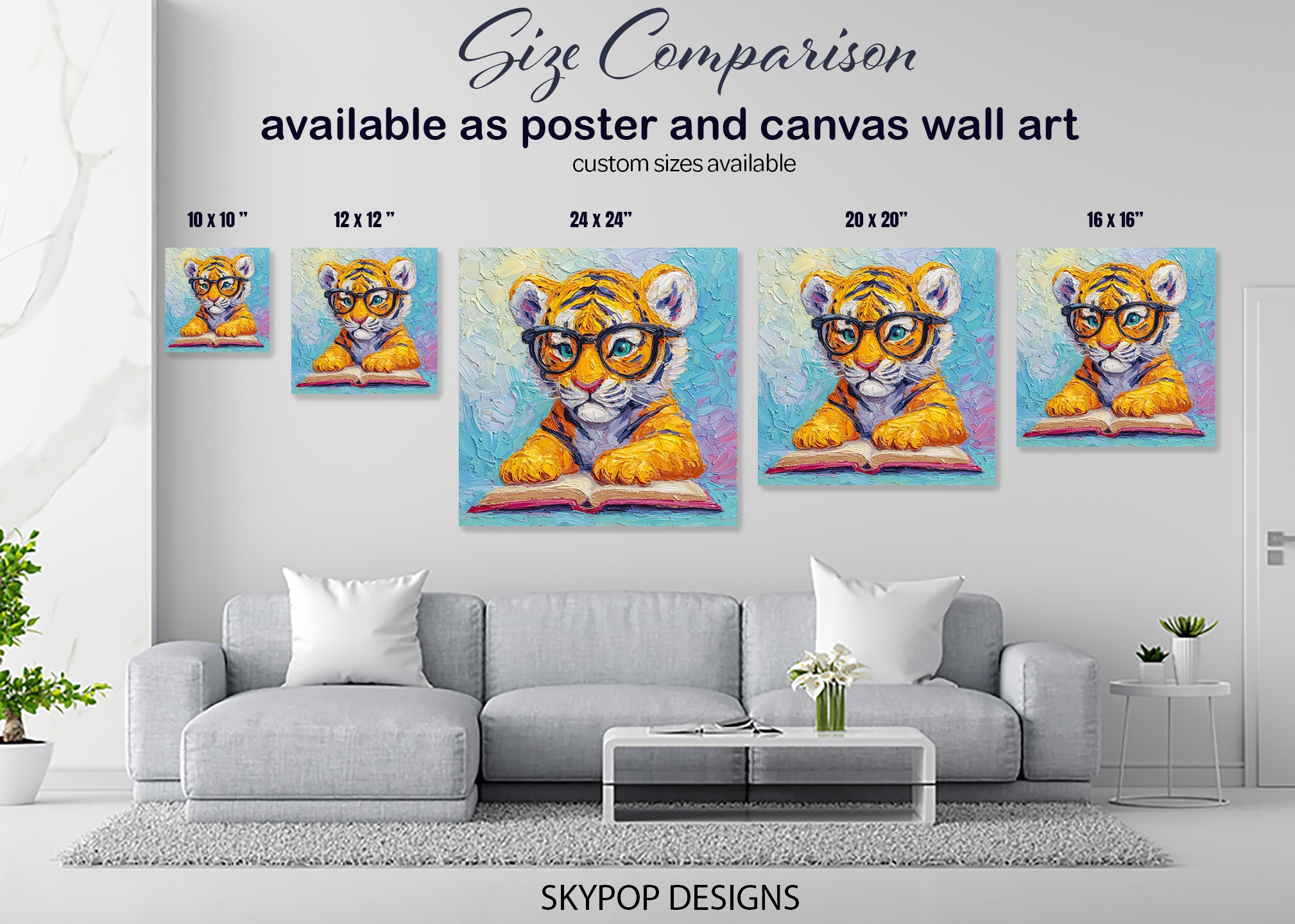 7.jpg Tiger Reading Glasses Art