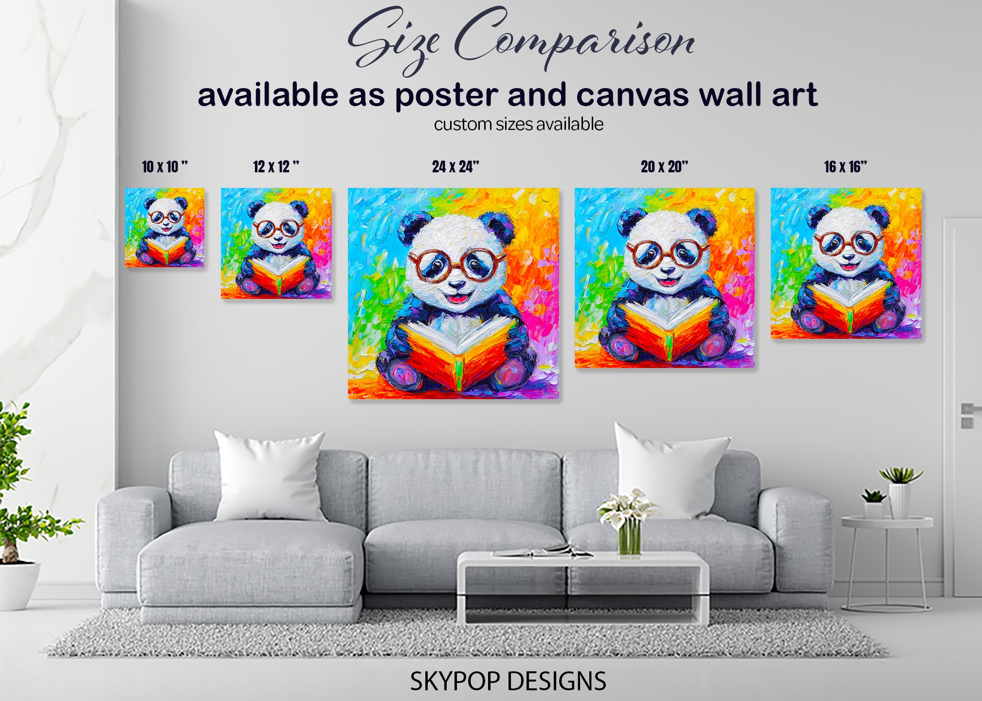 7.jpg Panda Reading Book Art
