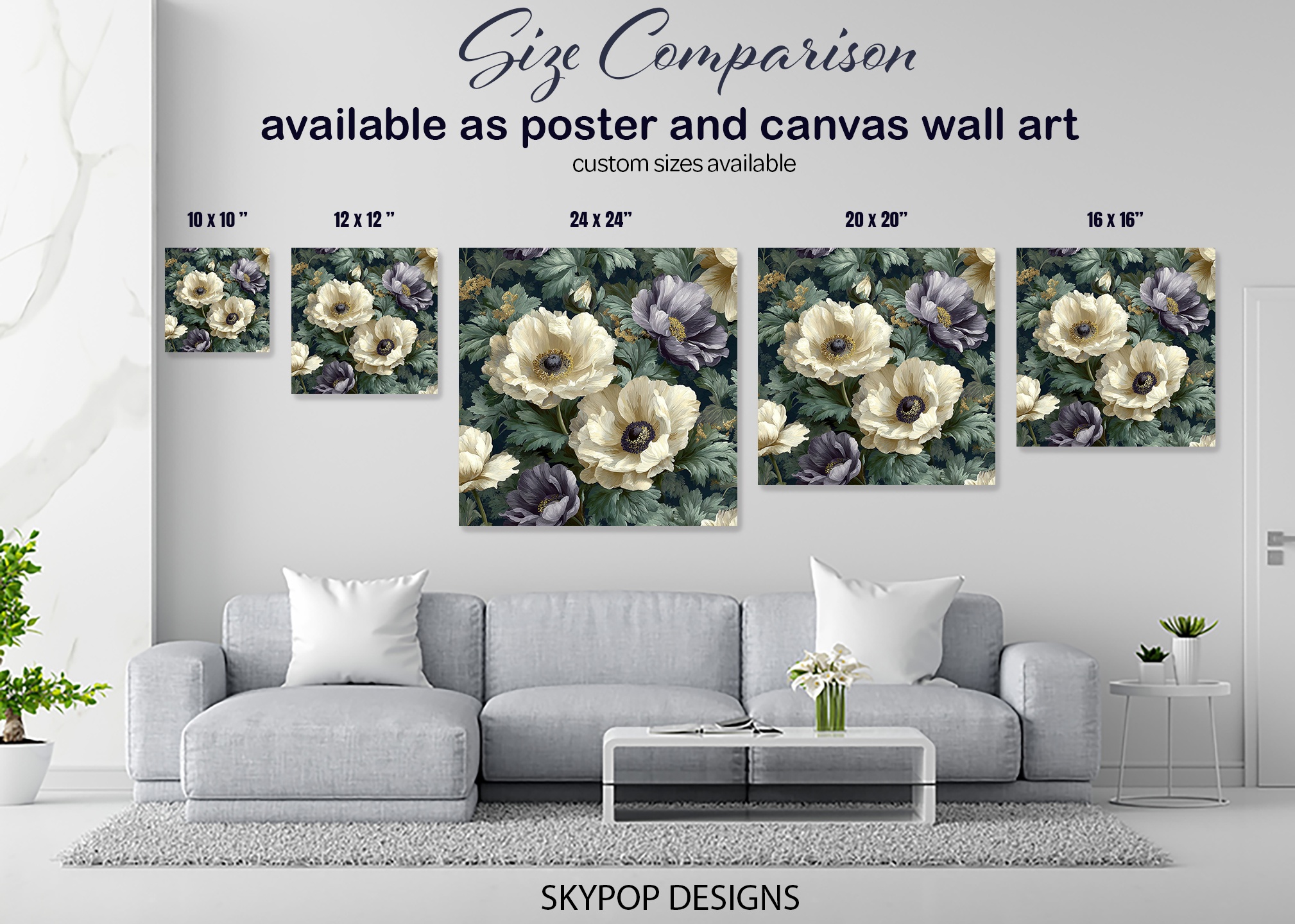 7.jpg Elegant Poppy Bouquet Art