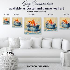 Goldfish Bowl Painting Art