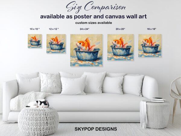 Goldfish Bowl Painting Art