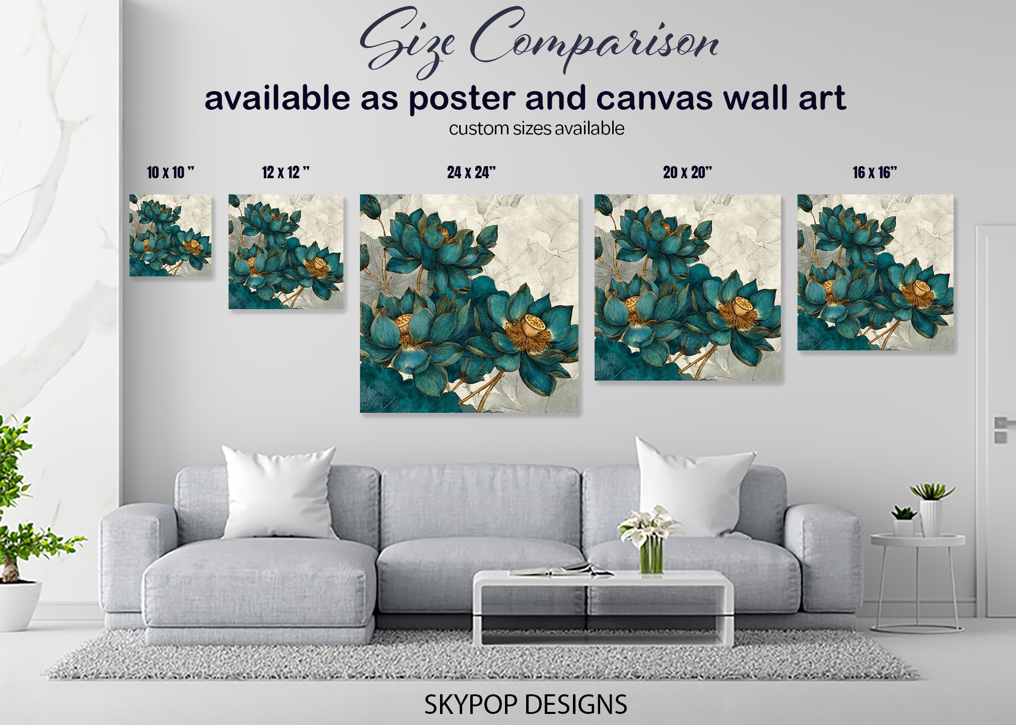 7.jpg Blue Lotus Blooms Art