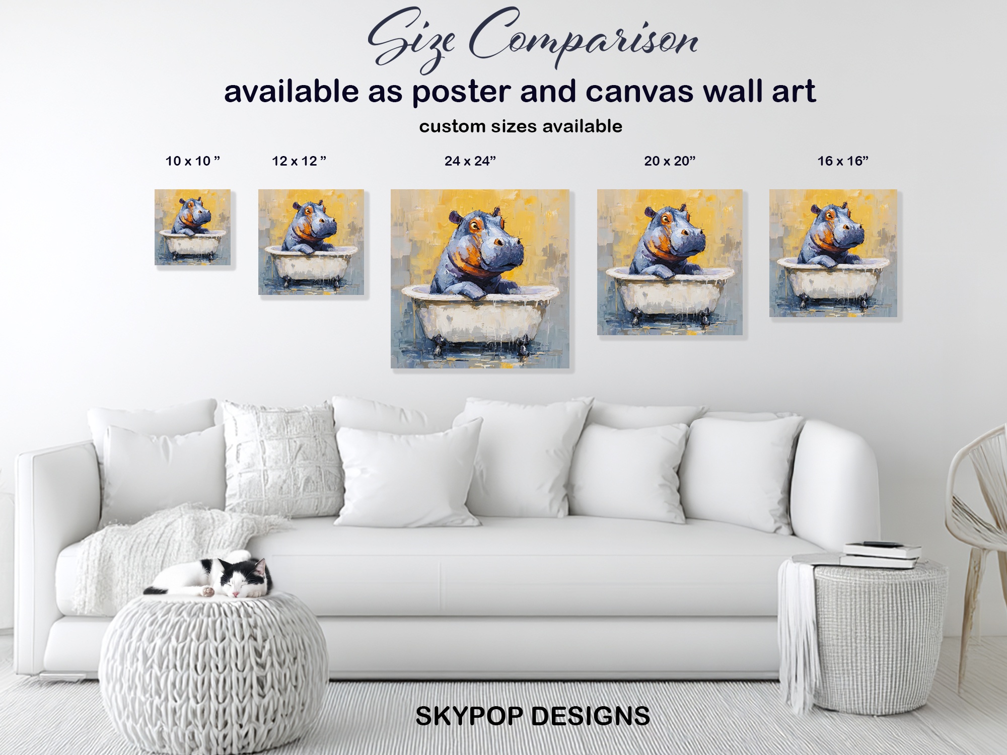 7.jpg Hippopotamus Art