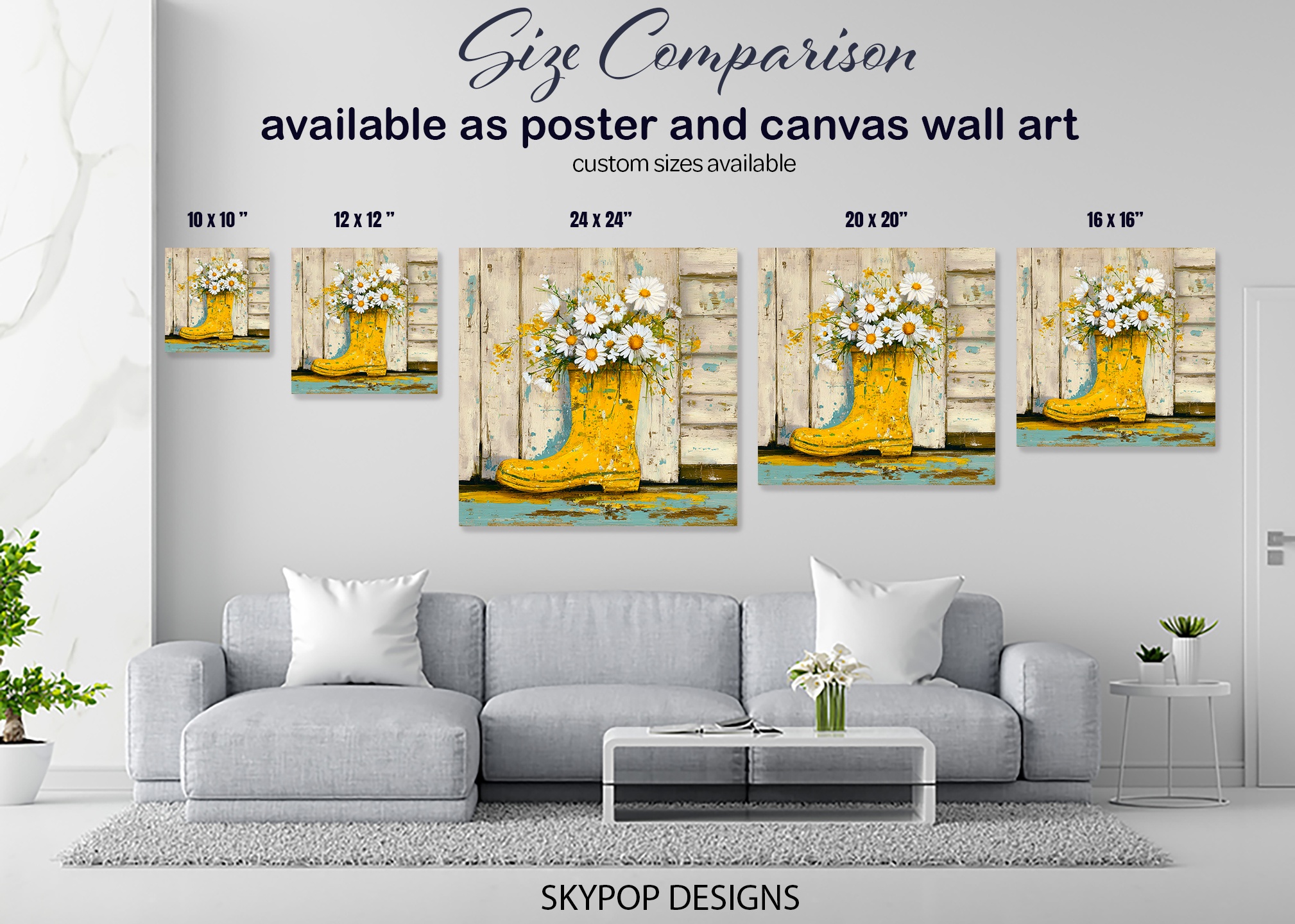 7.jpg Daisy Boot Bouquet Art