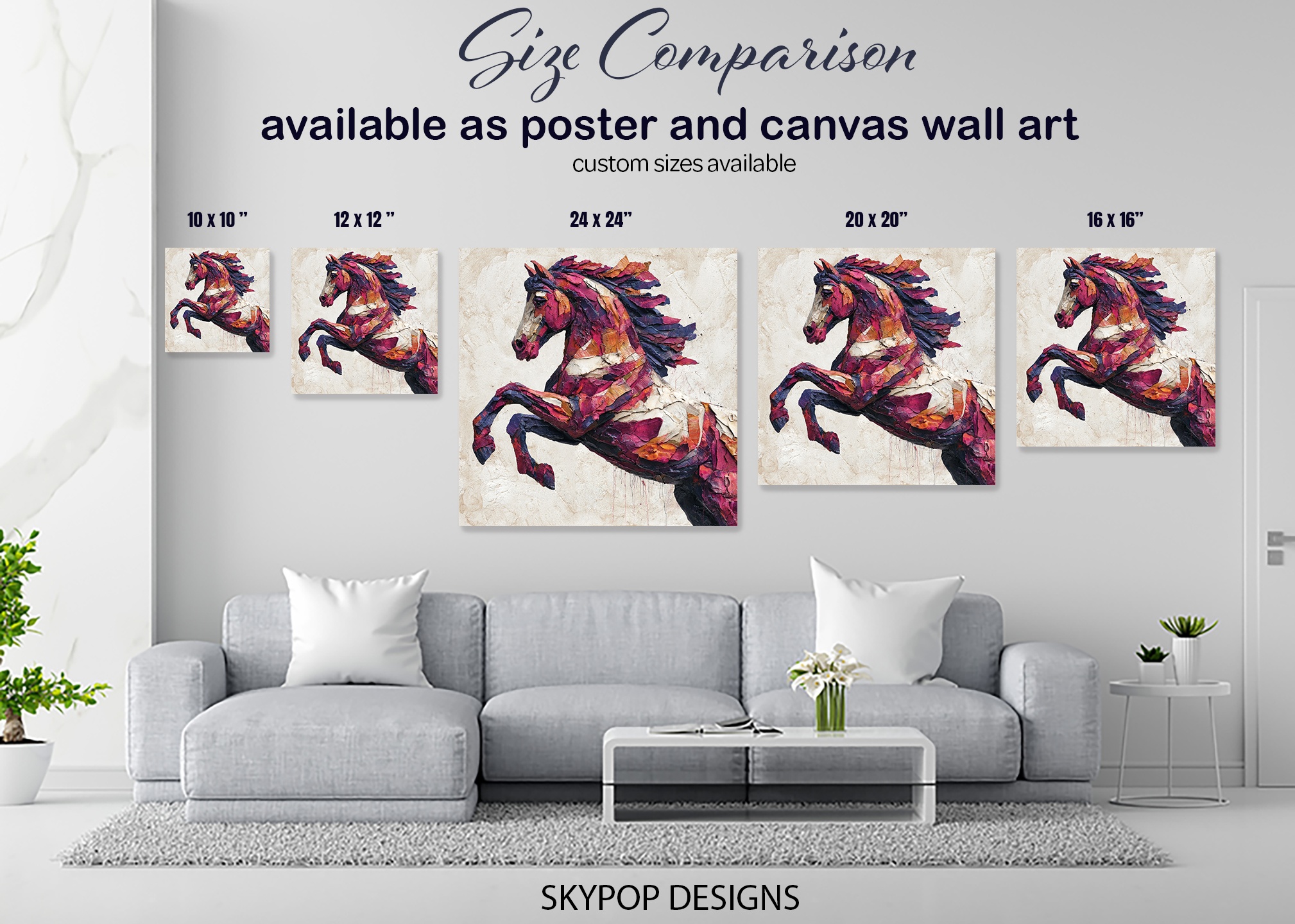 7.jpg Colorful Horse Art