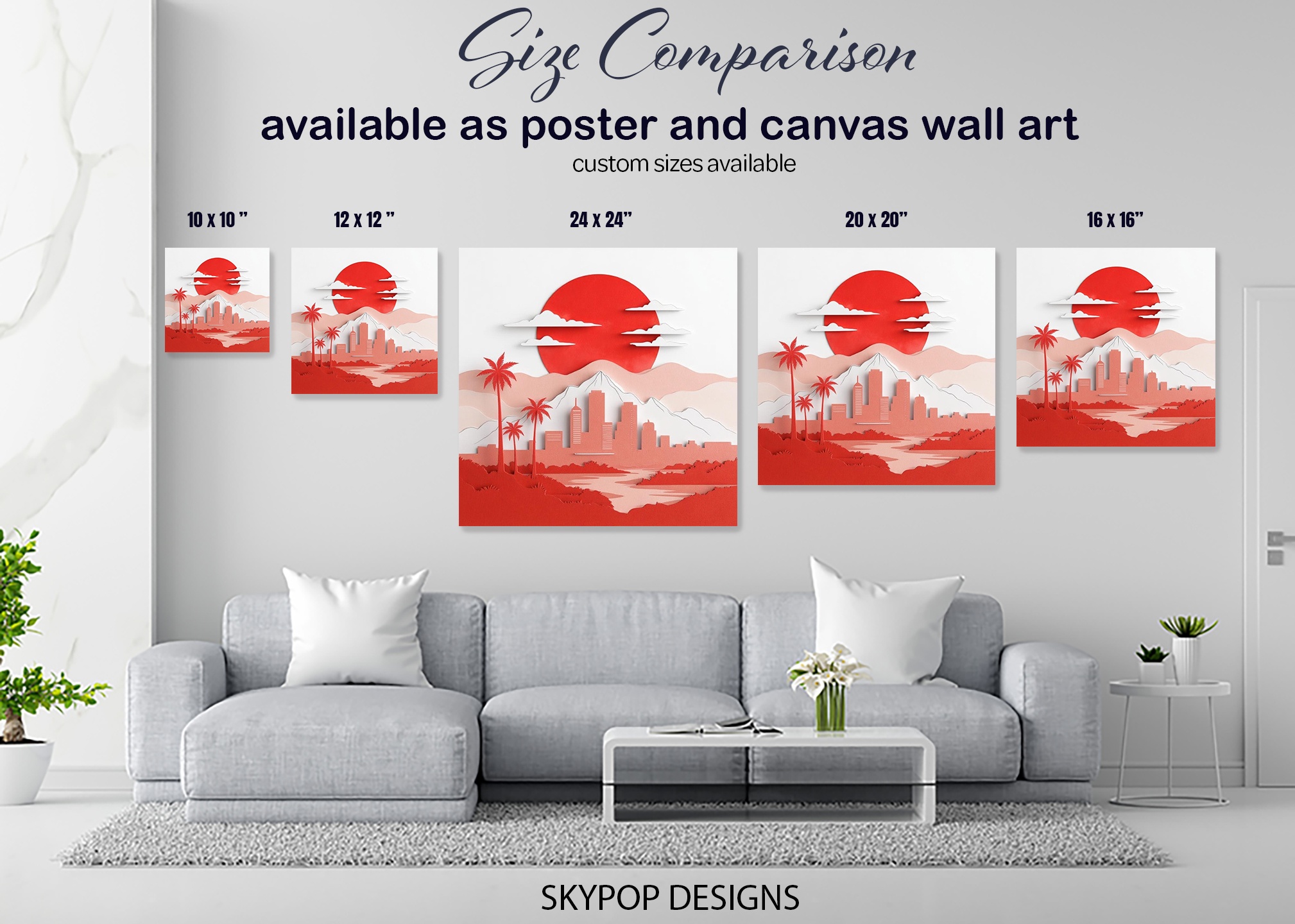 7.jpg Retro Sunset City Art