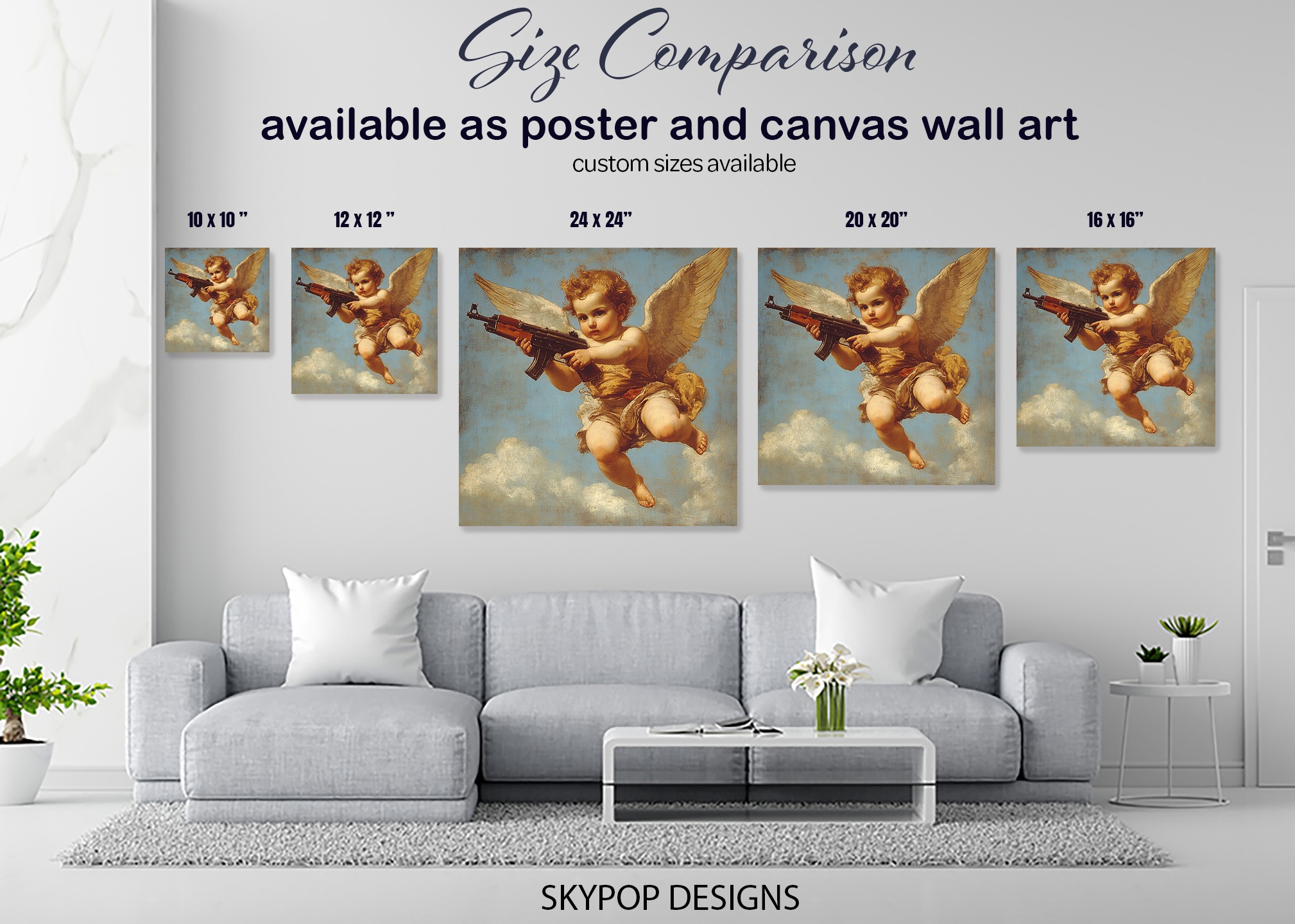 7.jpg Cherub with AK-47 Art