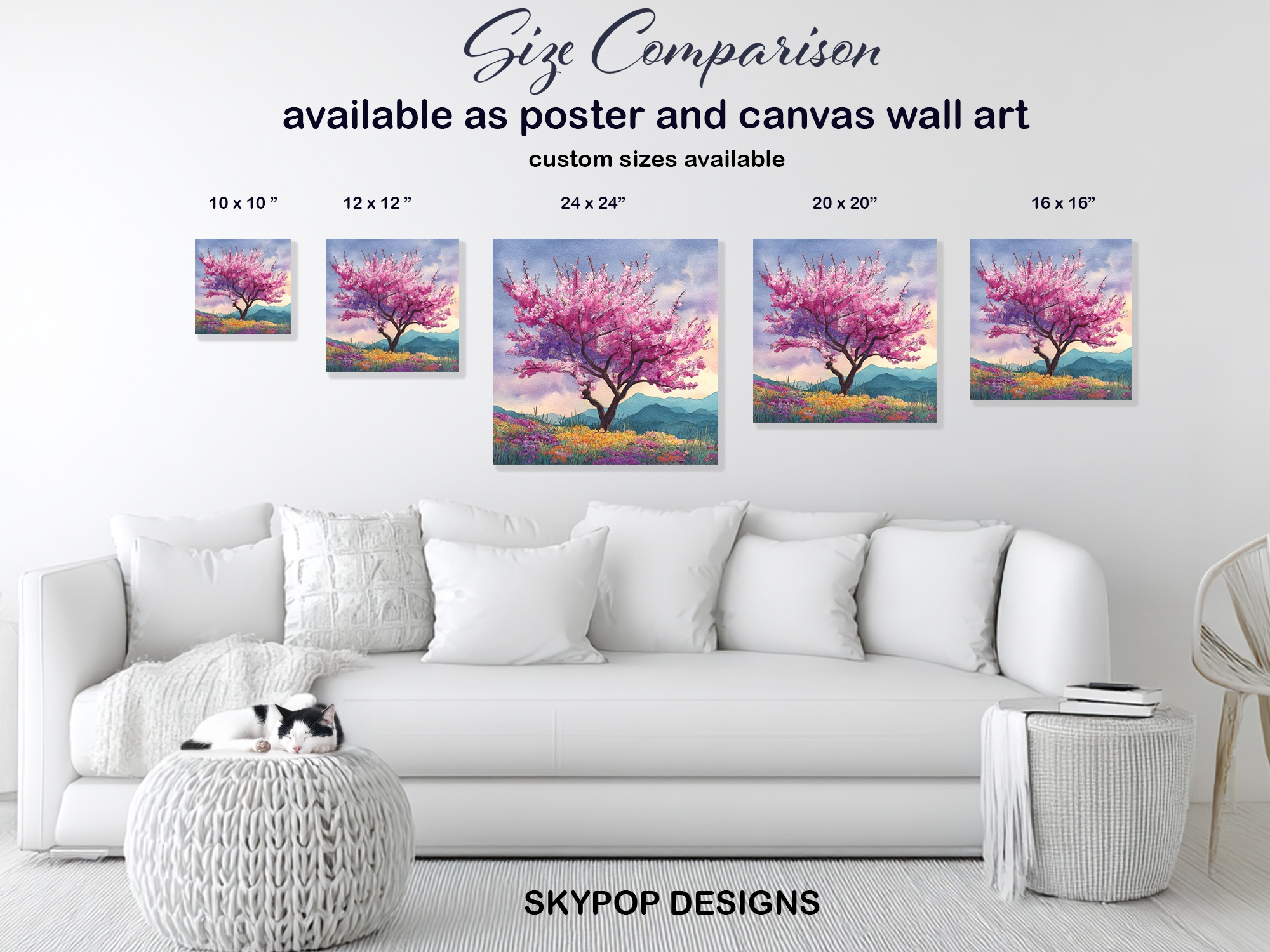7.jpg Cherry Blossom Mountain Art