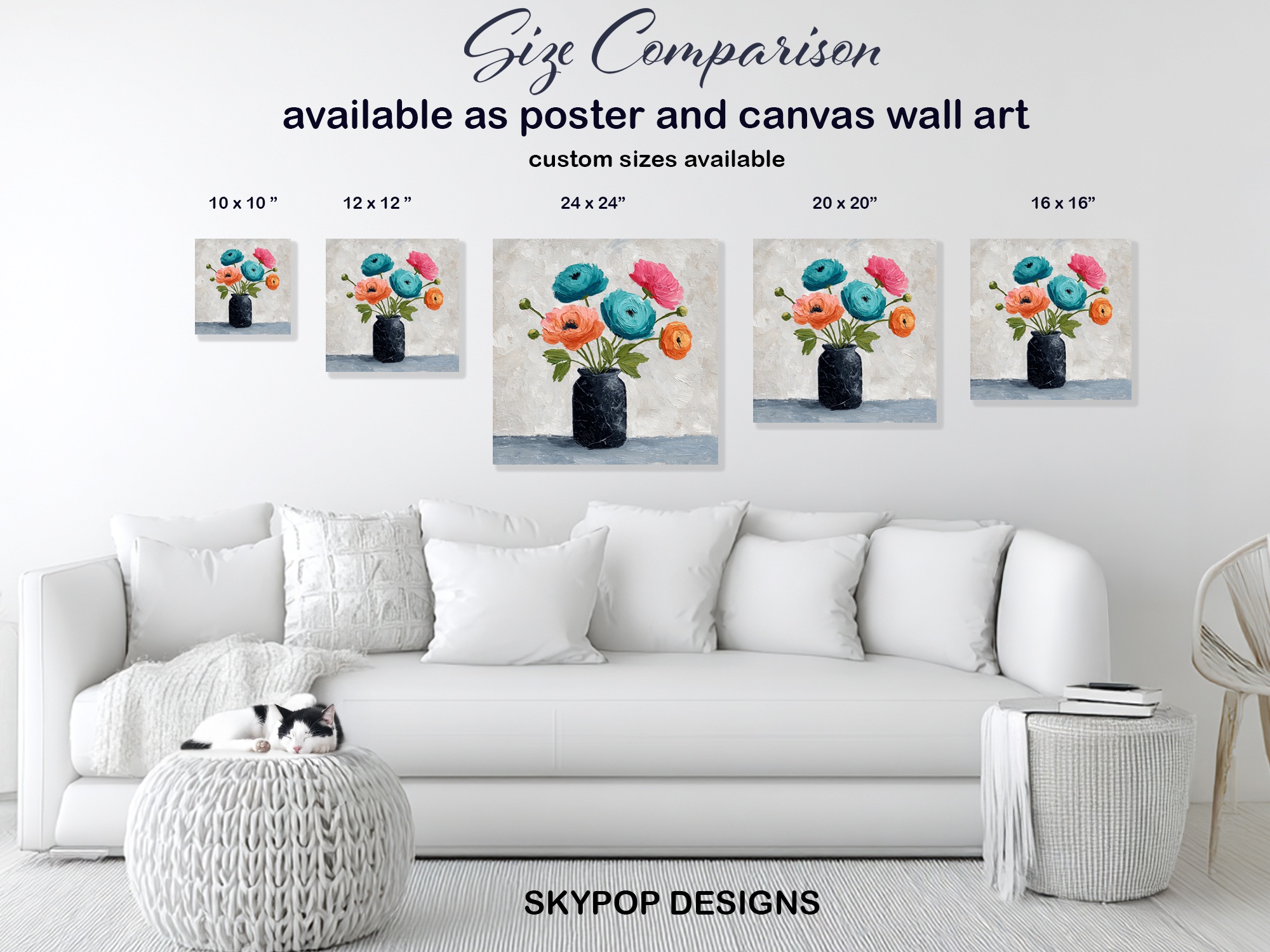 7.jpg Vibrant Blooms in Vase Art