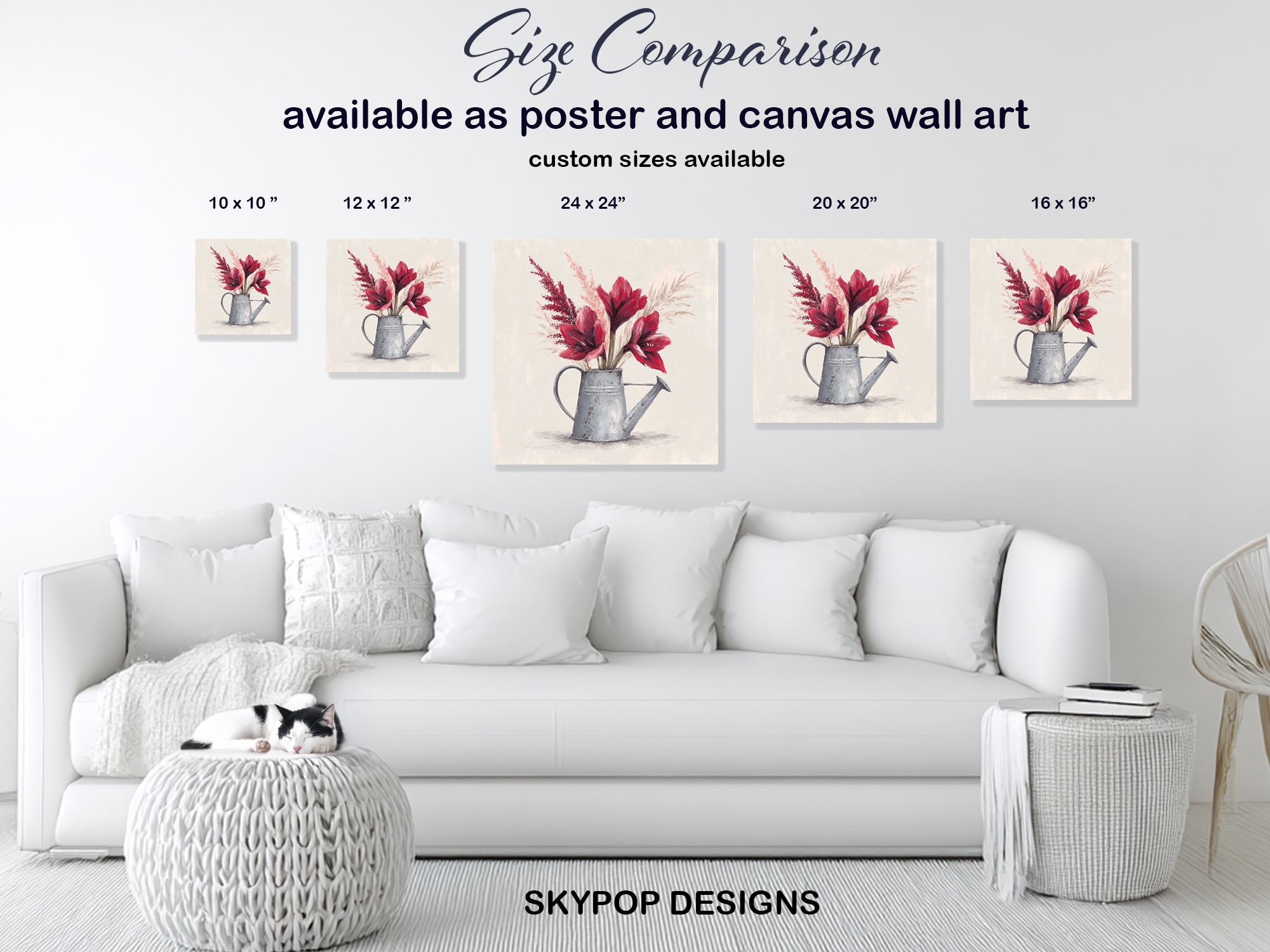 7.jpg Rustic Watering Can Bouquet Art