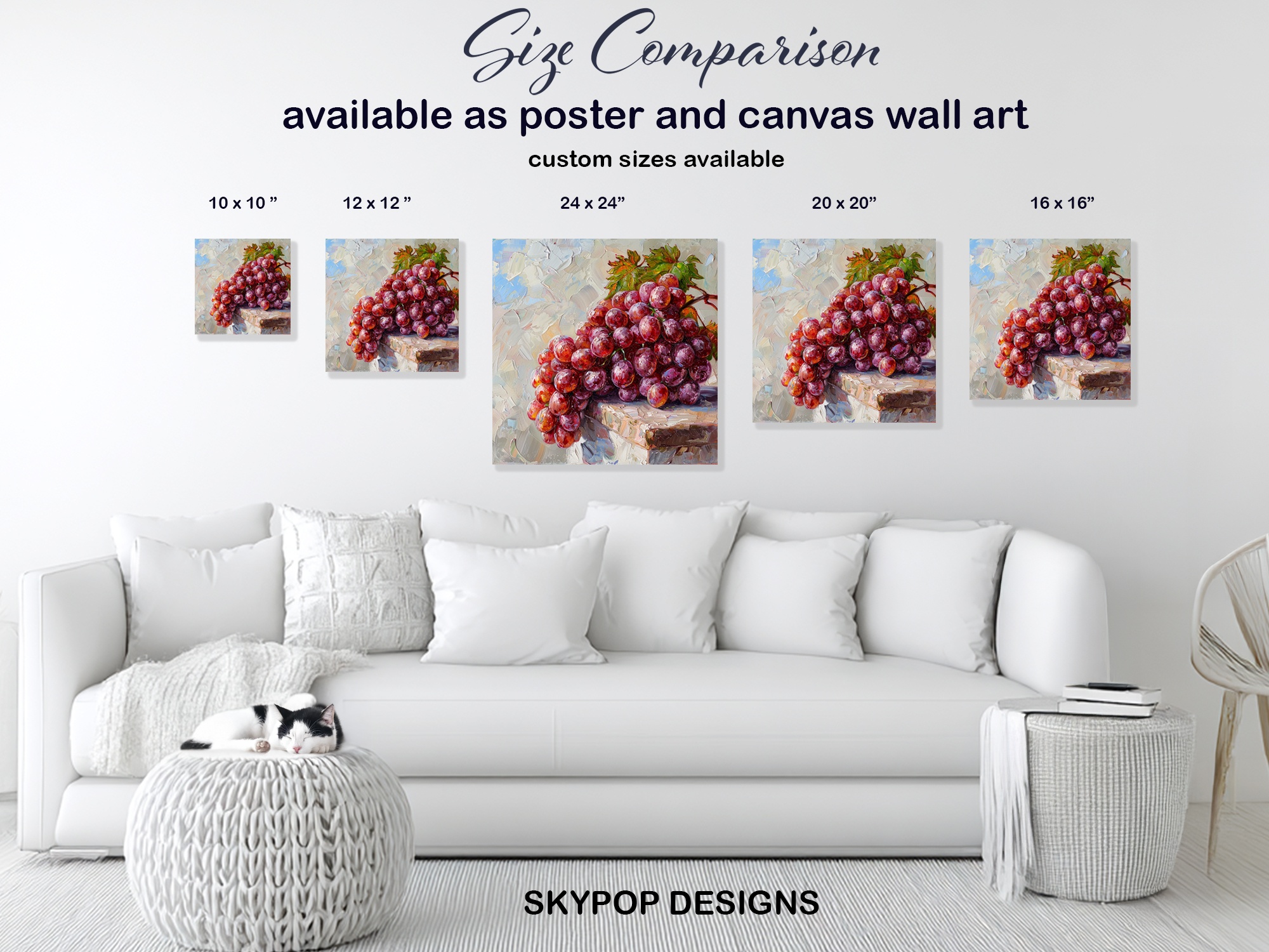7.jpg Red Grape Bunch Art