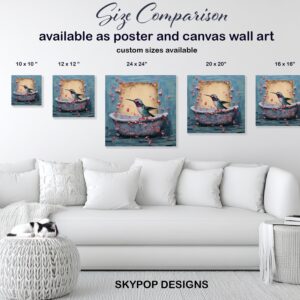 Hummingbird Petal Bath Art