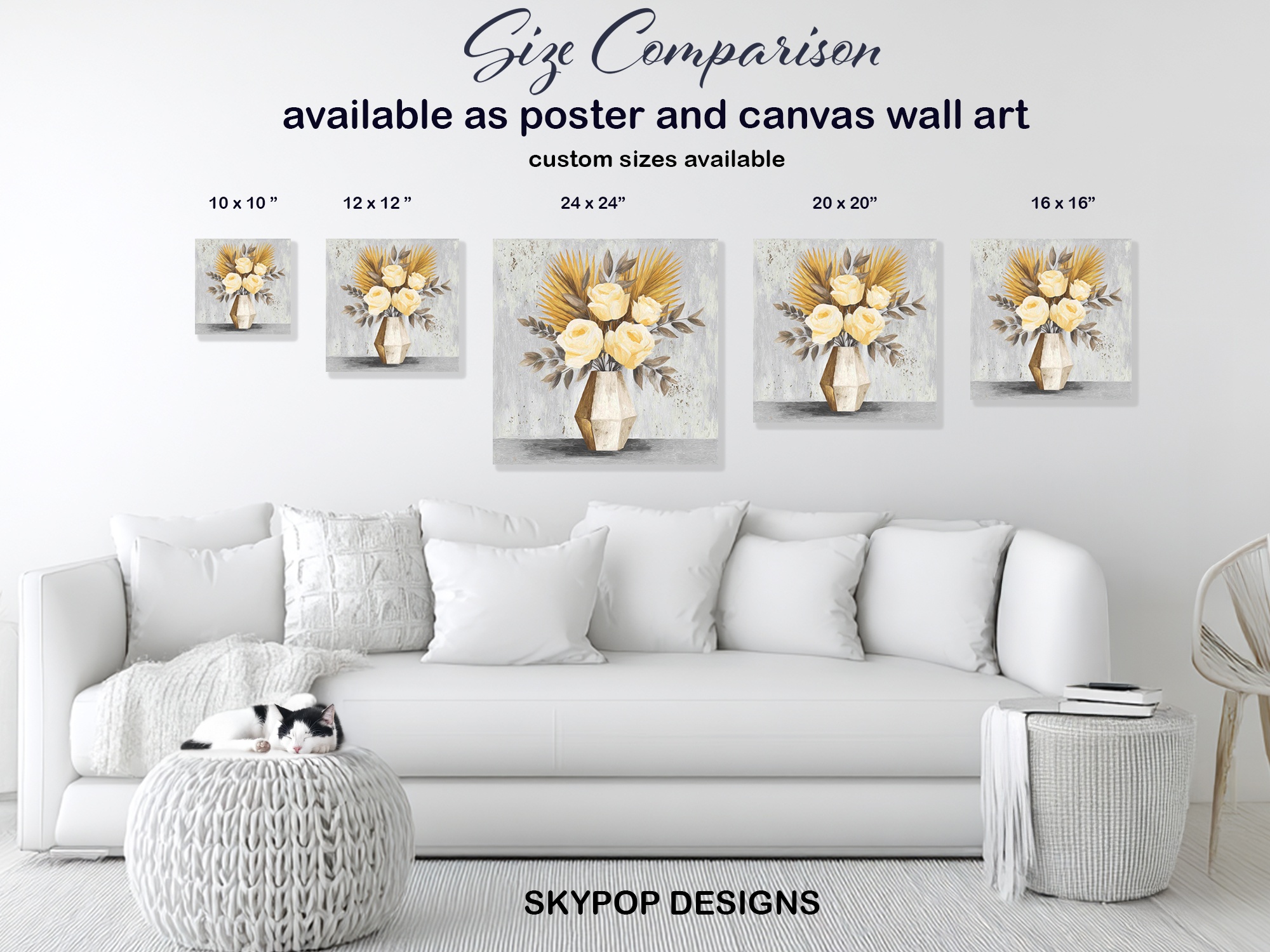 7.jpg Golden Palm Roses Art