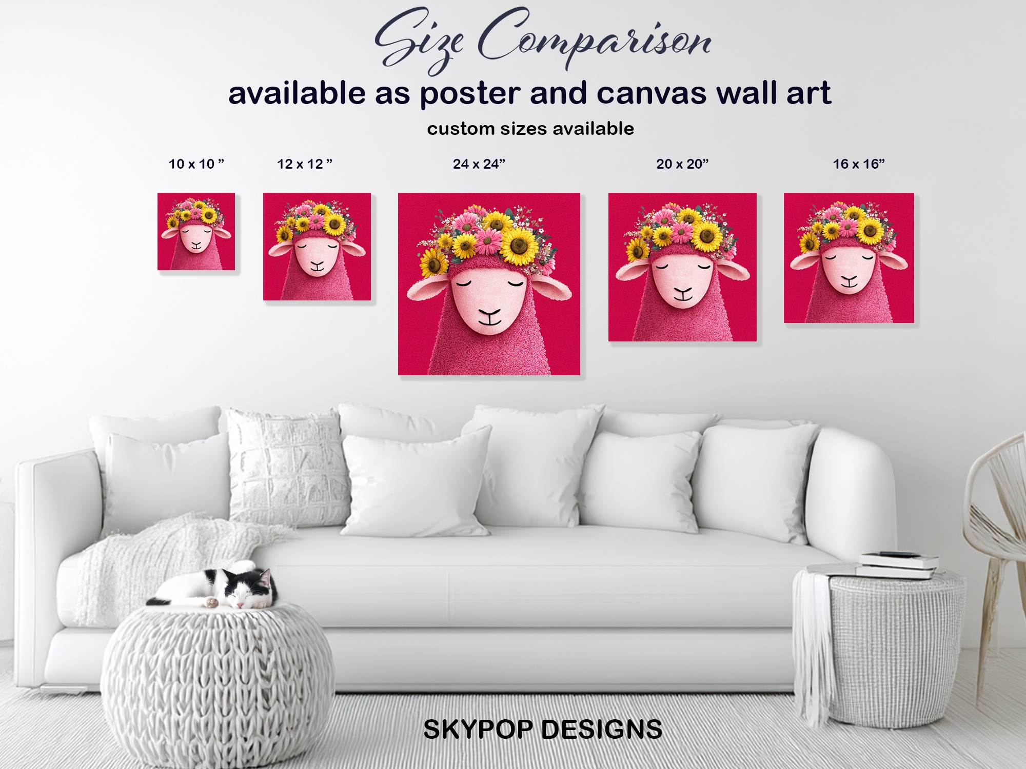 7.jpg Sheep Floral Art