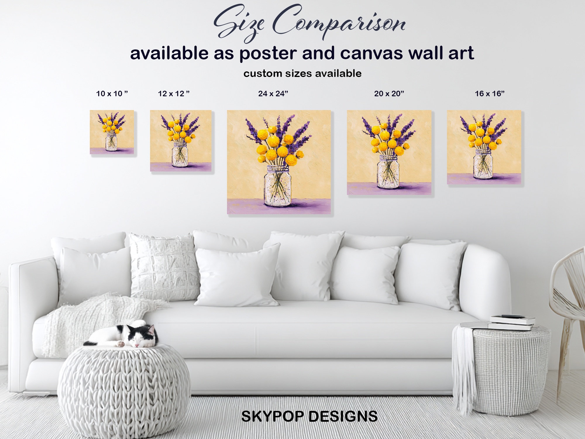 7.jpg Sunny Lavender Bouquet Art