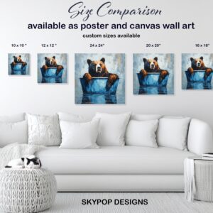 Bear Bath Time Art