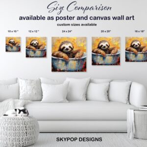 Sloth Bath Art