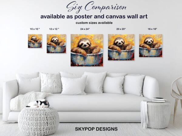 Sloth Bath Art