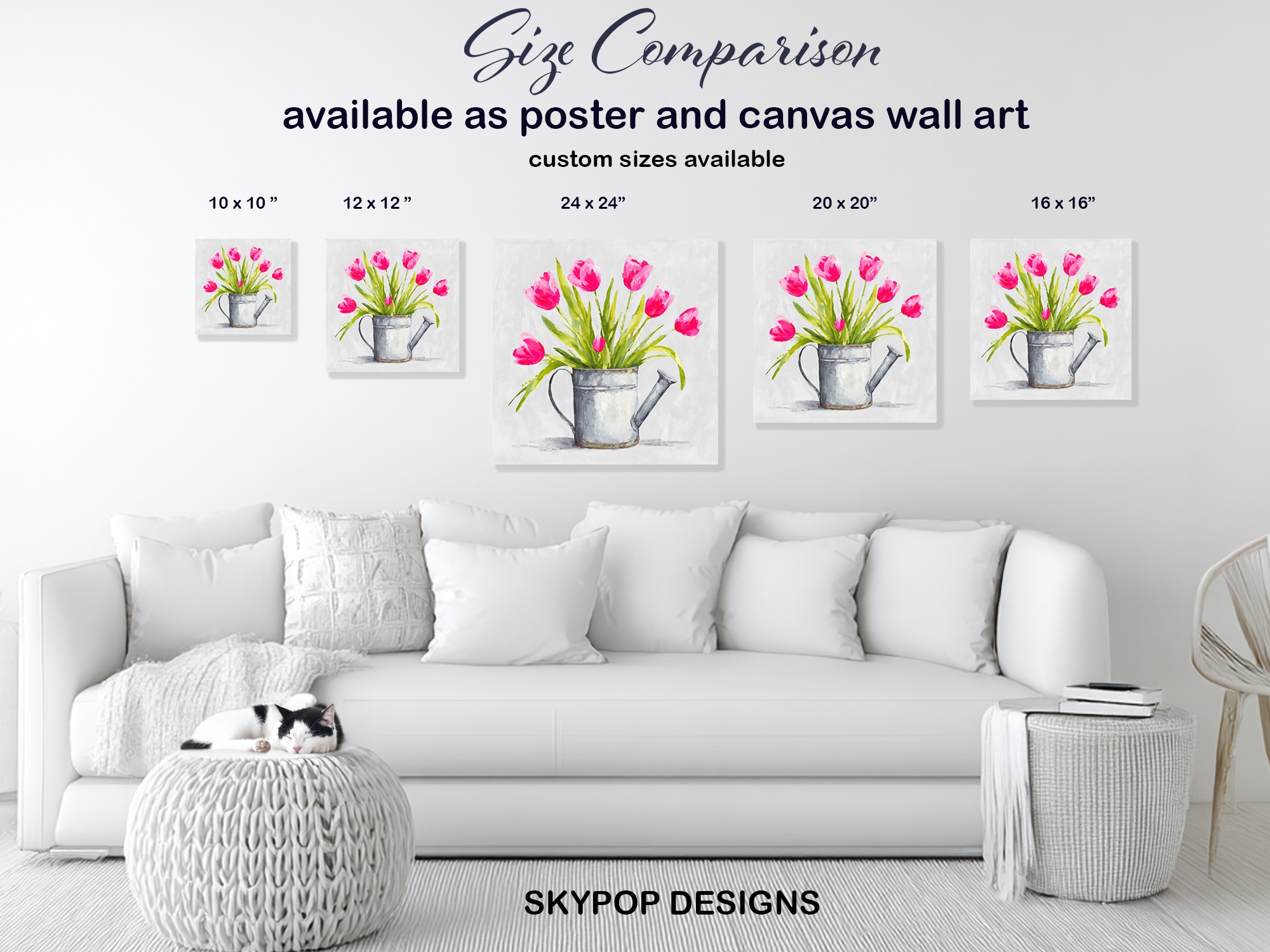 7.jpg Tulip Watering Can Art