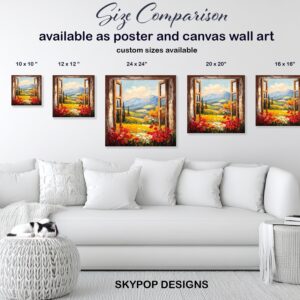 Tuscan Window View Art