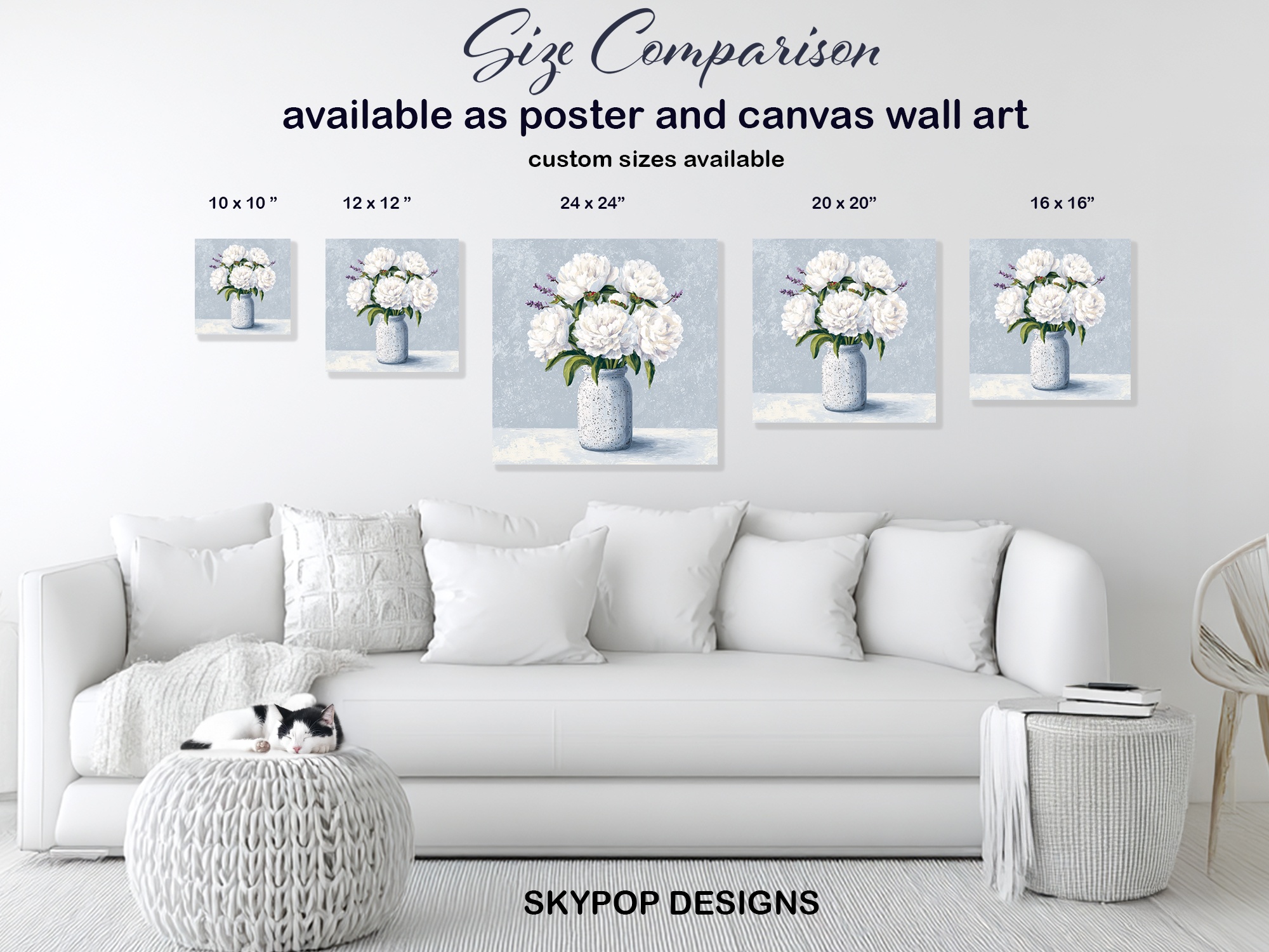 7.jpg White Peony Bouquet Art