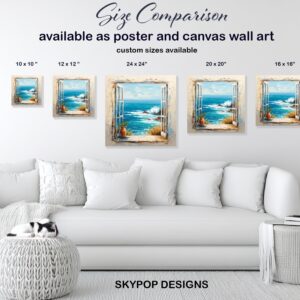 Coastal Window View Art