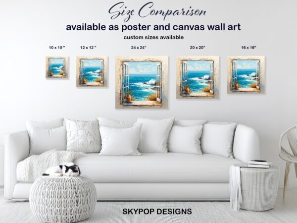 Coastal Window View Art