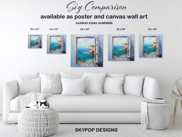Coastal Window View Art