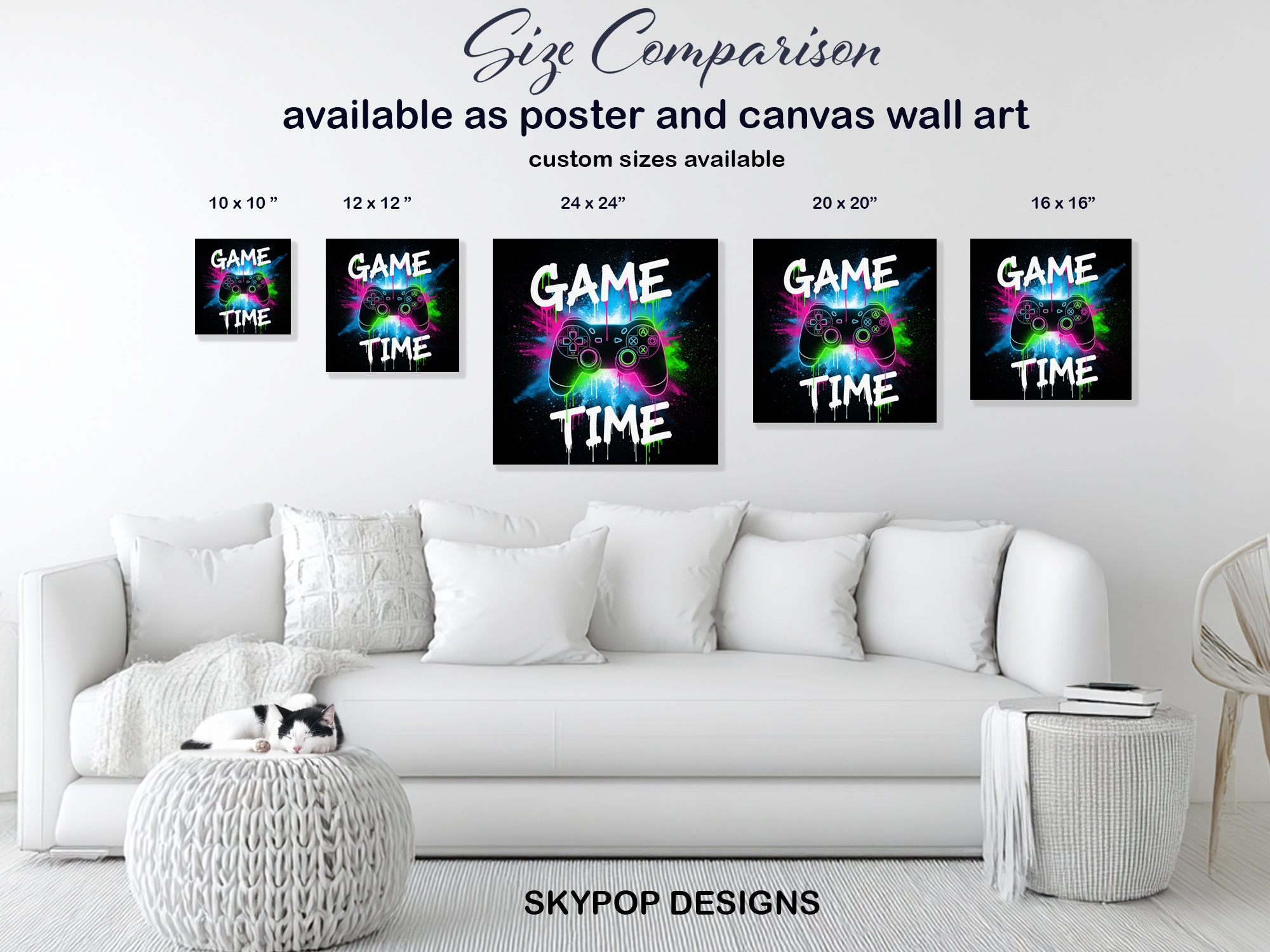 7.jpg Neon Gaming Controller Art