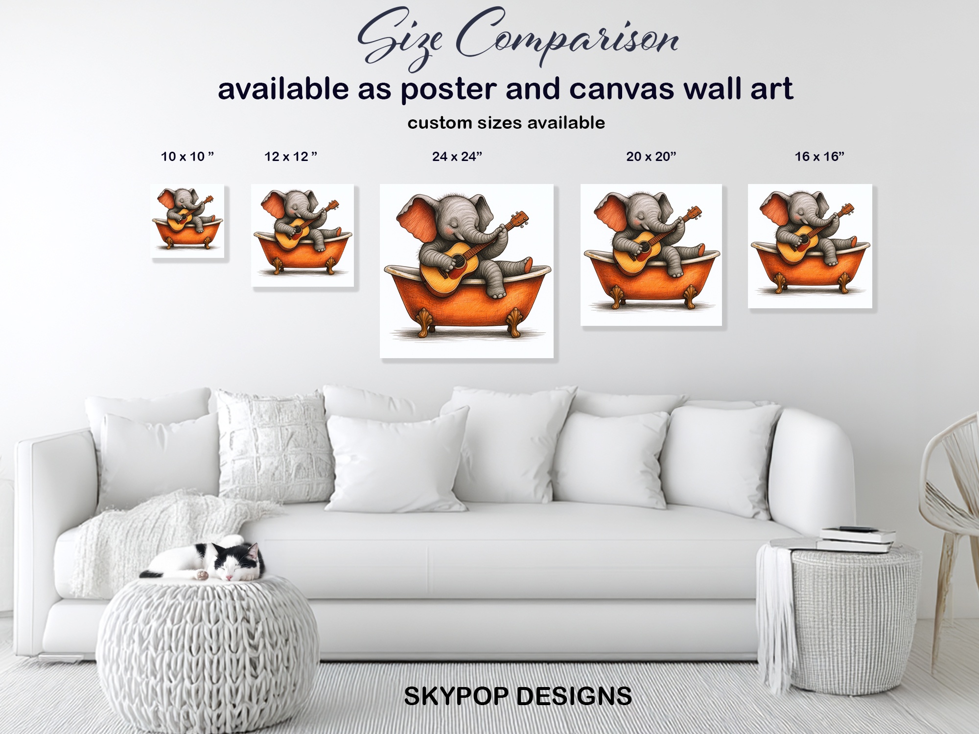 7.jpg Elephant Guitar Bath Art
