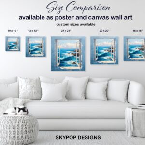 Ocean View Window Art