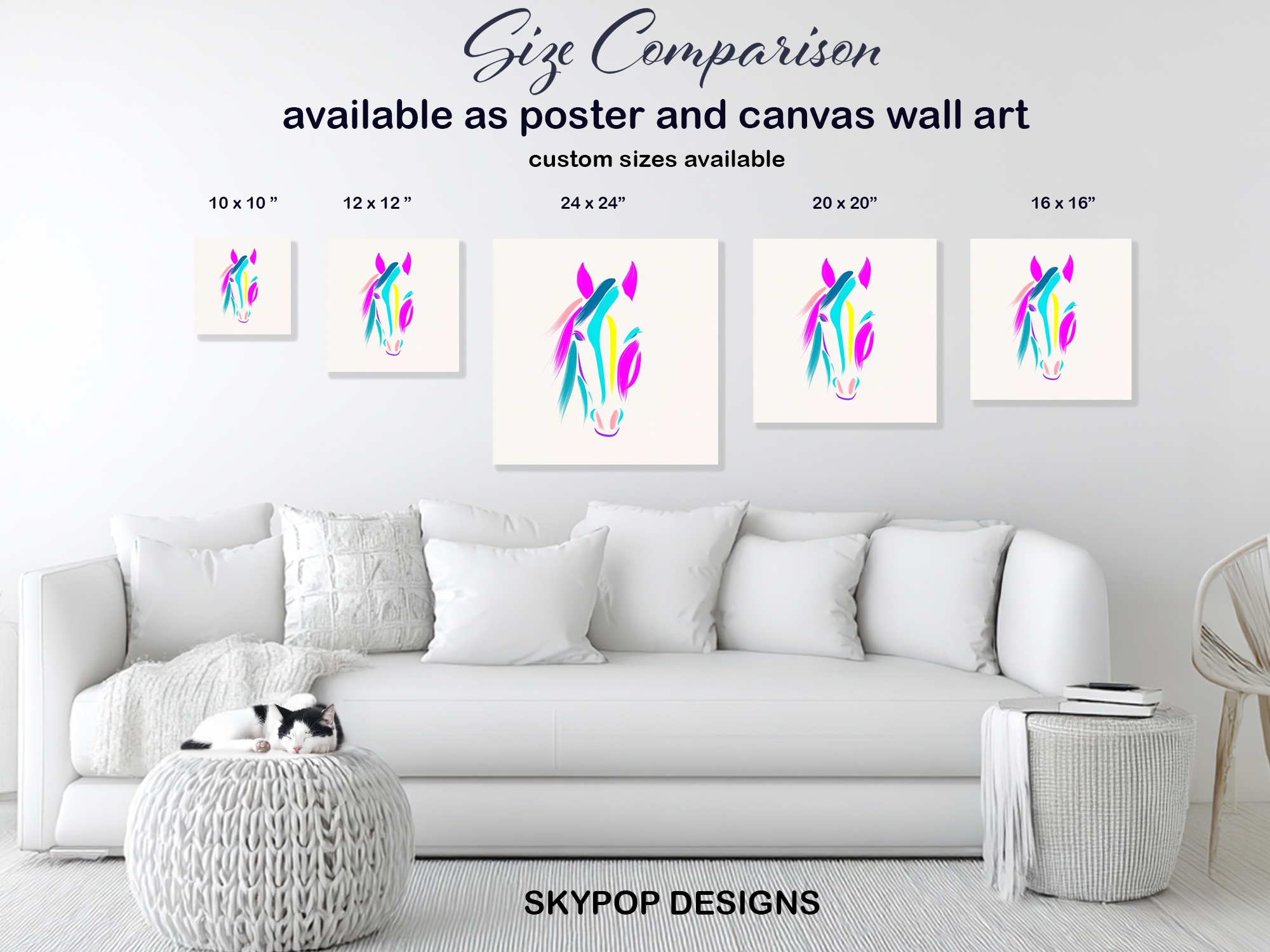 7.jpg Colorful Horse Art
