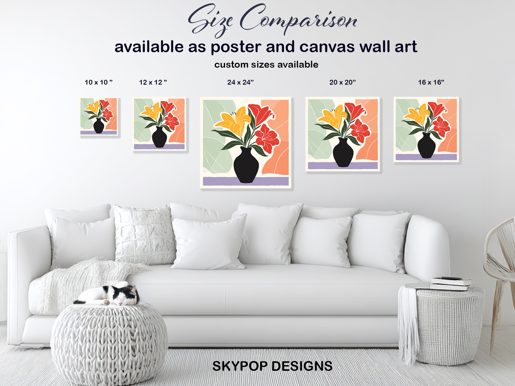 7.jpg Vibrant Lily Vase Art