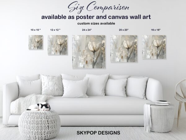 White Tulip Art