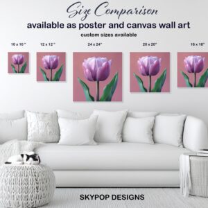 Purple Tulip Art