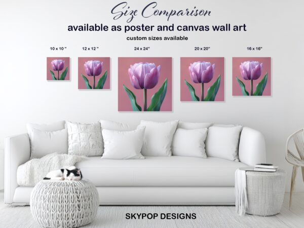 Purple Tulip Art