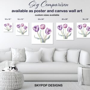 Purple Tulip Art